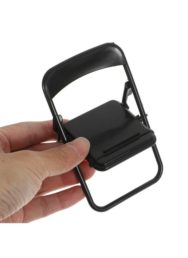 STOBOK 12pcs Mini Folding Chair Cell Phone Stand Holder Doll House Folding Chair Models Folding Chair Cradle for Desk