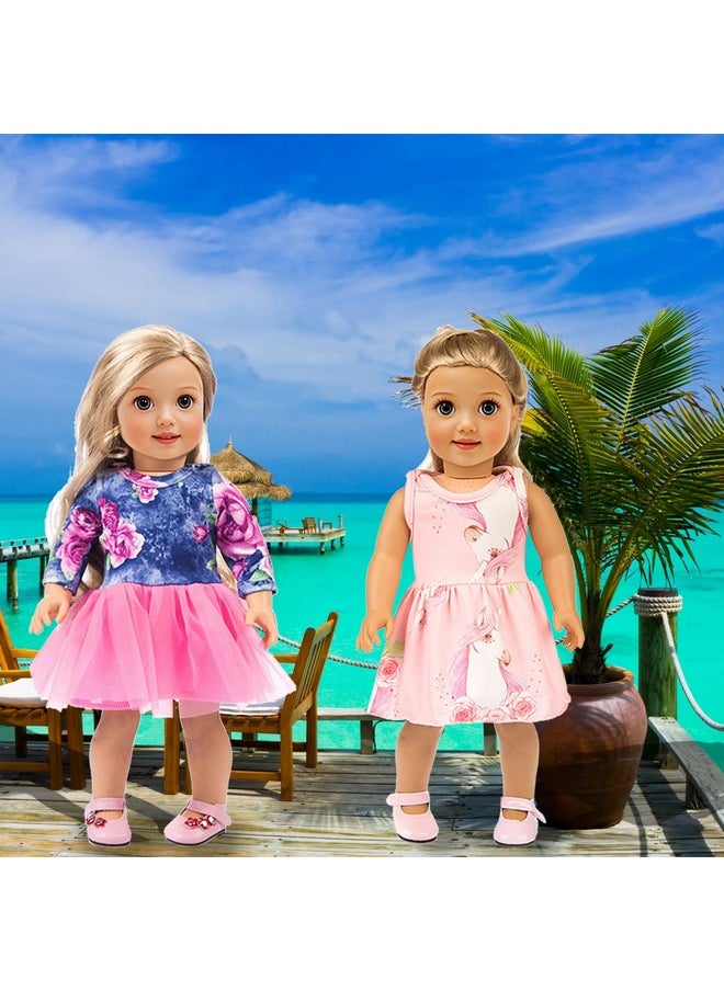 Ebuddy 18 Inch Doll Clothes Doll Accessories 10 Sets Fashion Doll Clothes and Accessories Fit for 18 inch Girl Doll,Most 18 Inch Dolls(No Doll)