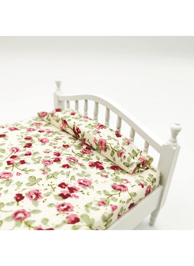 SXFSE Dollhouse Decoration Accessories,Mini Dollhouse Furniture Bed Miniature Bed Room Kids Pretend Play Toy