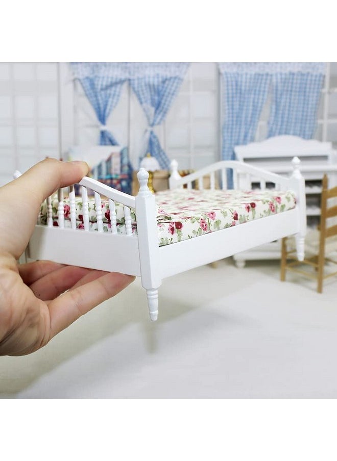 SXFSE Dollhouse Decoration Accessories,Mini Dollhouse Furniture Bed Miniature Bed Room Kids Pretend Play Toy