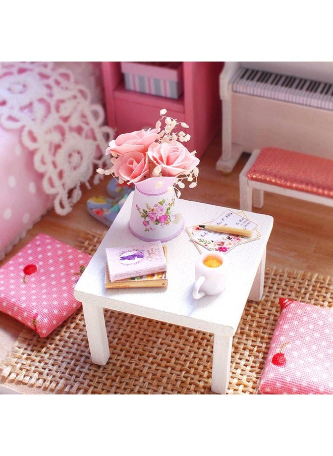 Flever Dollhouse Miniature DIY House Kit Creative Room with Furniture and Cover for Romantic Valentine's Gift (Sunny Princess)