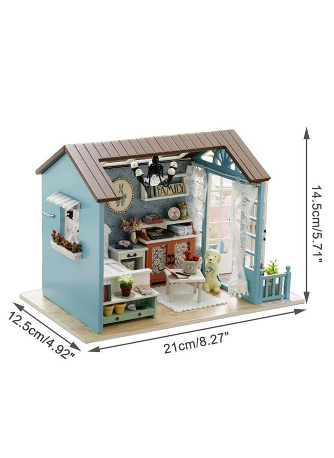 DIY Dollhouse Miniature Kit UniHobby Romantic Forest Time Wooden Mini House Toy with Furniture Lights