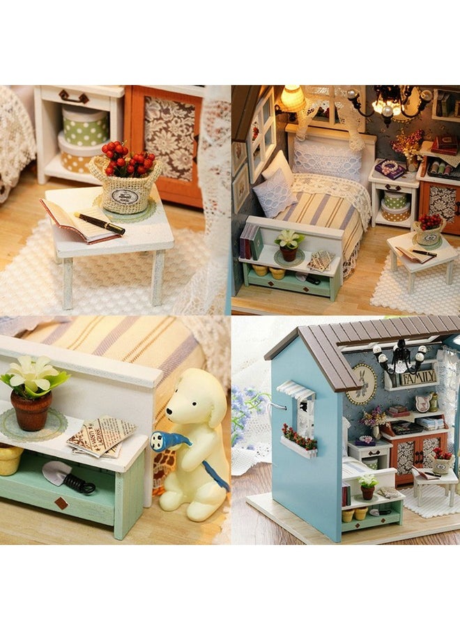 DIY Dollhouse Miniature Kit UniHobby Romantic Forest Time Wooden Mini House Toy with Furniture Lights