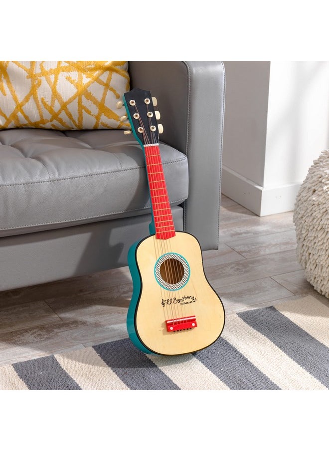 KidKraft Lil' Symphony Wooden Play Guitar, Kids Musical Instrument Toy, Gift for Ages 3+