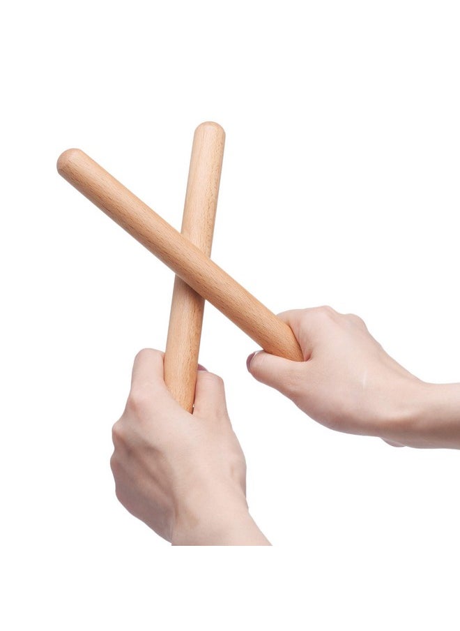 16 Pack Music Lummi Sticks for Kids, 8 Inch Rhythm Sticks with Carry Bag