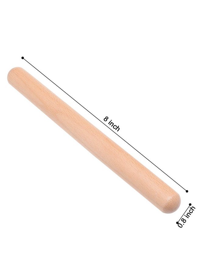 16 Pack Music Lummi Sticks for Kids, 8 Inch Rhythm Sticks with Carry Bag