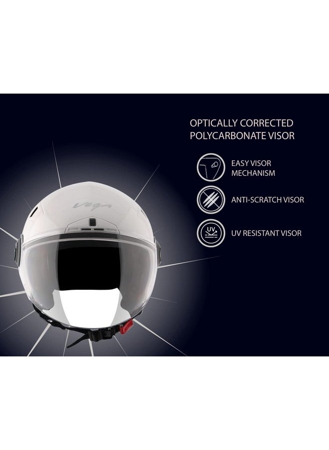 Vega Blaze Dx White Helmet-L