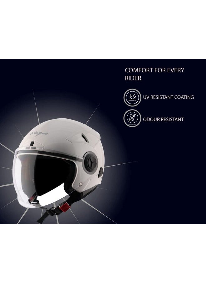 Vega Blaze Dx White Helmet-L