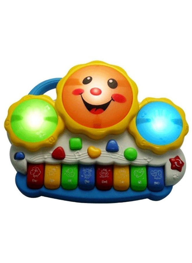 Webby Drum Keyboard Musical & Light Toys, Multicolor