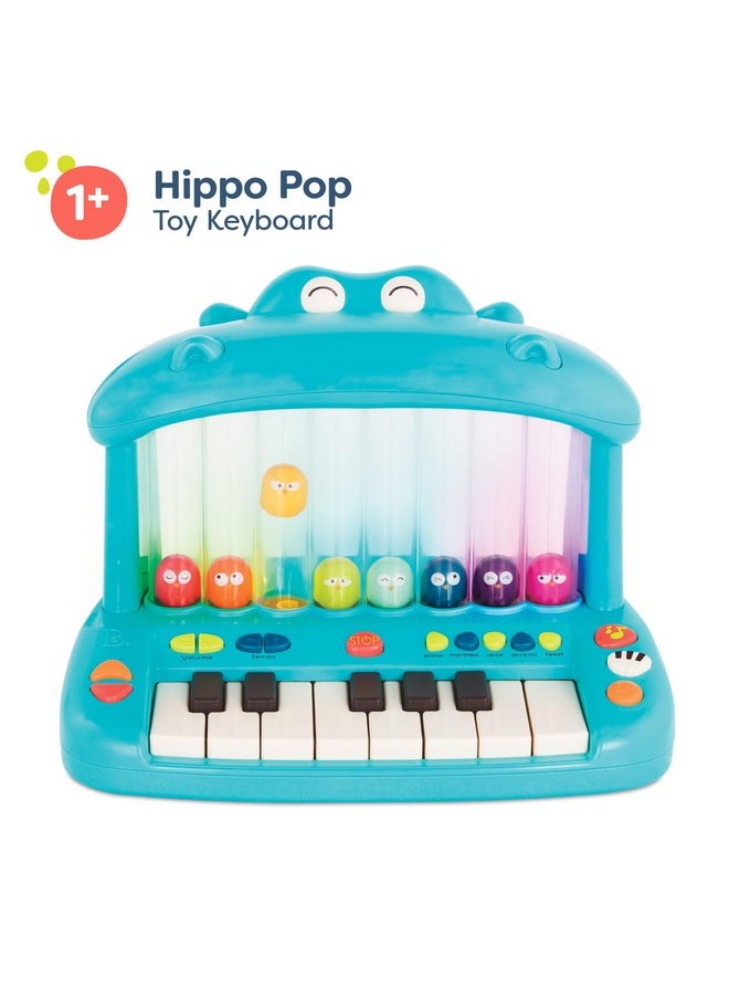 B. toys- Hippo Pop- Musical Toy Keyboard - Play Piano - Songs, Sounds & Lights - Musical Instrument for Toddlers, Kids - 12 Months +