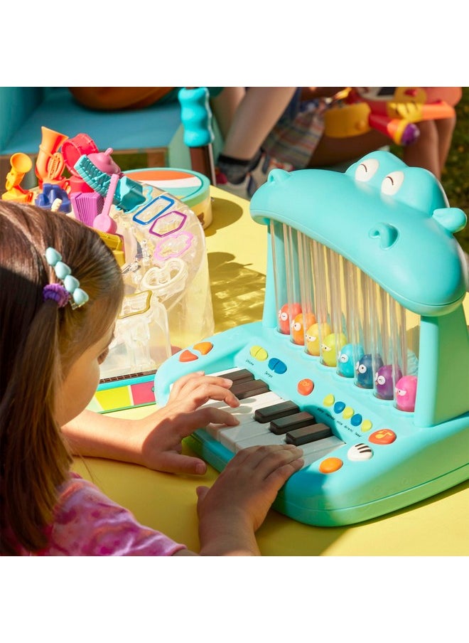 B. toys- Hippo Pop- Musical Toy Keyboard - Play Piano - Songs, Sounds & Lights - Musical Instrument for Toddlers, Kids - 12 Months +