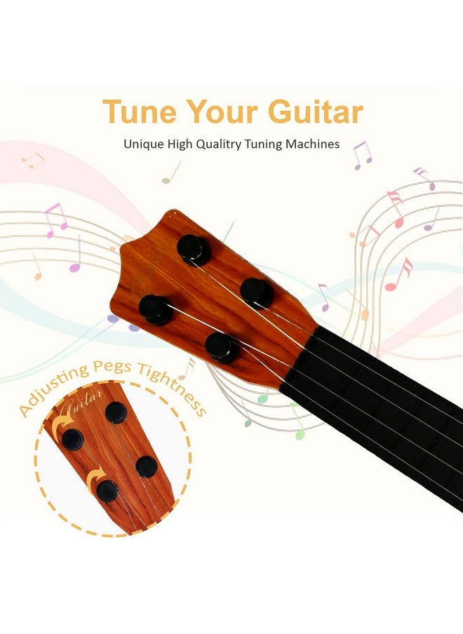 Guitar Toys 17inch,4 Strings Guitar for Kids Toddler Guitar Musical Toys for Toddler Kids Boys Girls Beginner.