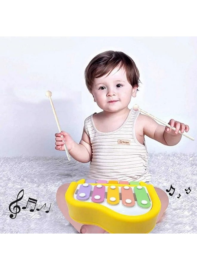 FunBlast Xylophone - Xylophone for Kids, Kids Musical Instruments, Kids Xylophone, Xylophone for 1 Year Old, Kids Drums & Percussion, Hammering & Pounding Toys, Hand Knock Piano Toys (Blue)