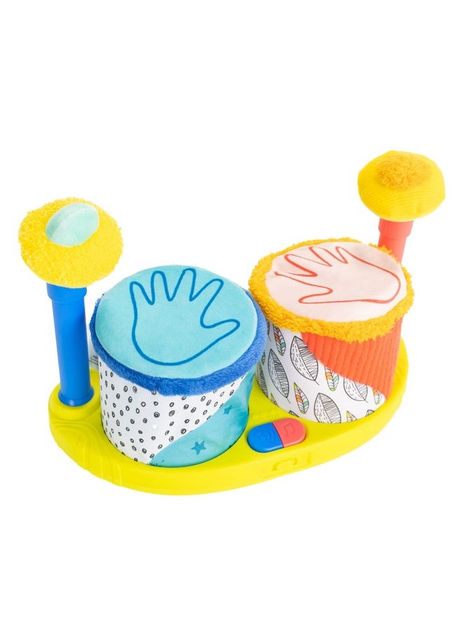 Lamaze Squeeze Beats First Drum Set - Baby Sensory Toy Includes Funny Animal Sounds - Colorful Baby Musical Toys for Early Childhood Development - Ages 12 Months and Up
