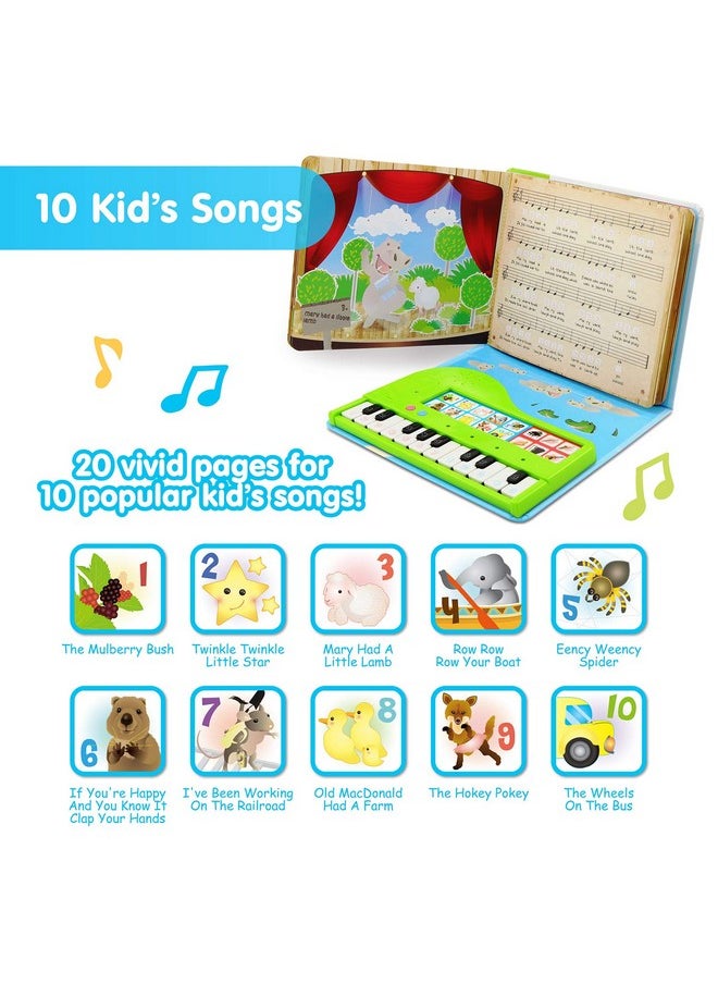 BEST LEARNING My First Piano Book - Educational Musical Toy for Toddlers Kids Ages 3-5 Years - Ideal 3, 4 Year Old Boy or Girl Christmas and Birthday Present