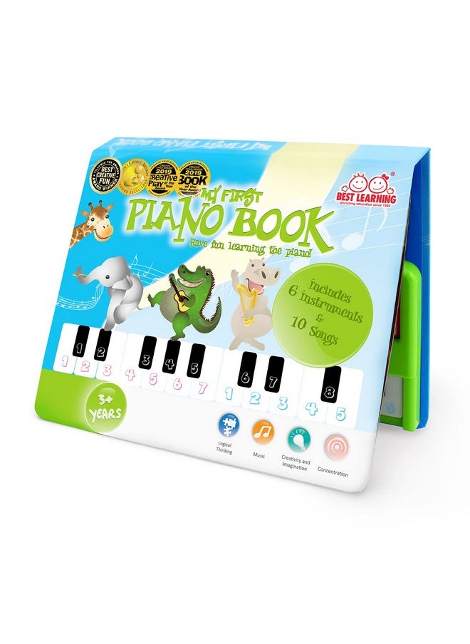 BEST LEARNING My First Piano Book - Educational Musical Toy for Toddlers Kids Ages 3-5 Years - Ideal 3, 4 Year Old Boy or Girl Christmas and Birthday Present