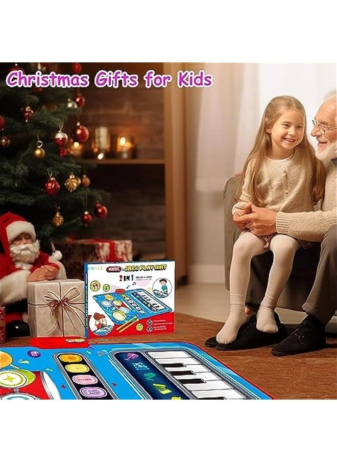 Baby Toys for 1 Year Old,Baby Musical Mat Toddler Toys Age 1-2, Piano Drum Babies Play Mat -Baby Music Toy 12-18 Months Babies Birthday Gifts for 1 2 3 Year Old Boys Girls