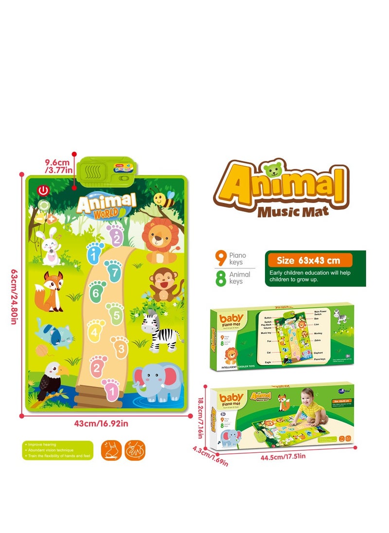 Children’s Educational Music Play Mat, Interactive Baby Gym for Infants, Early Learning u0026 Parent-Child Interactive Toy