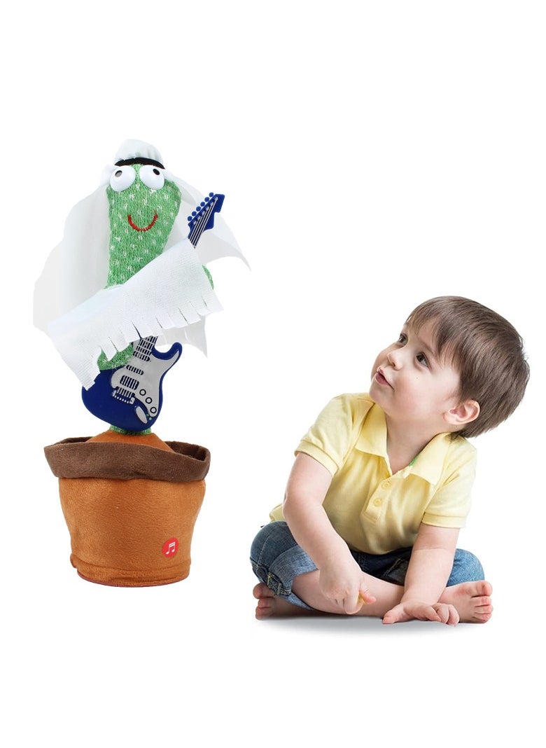 Dancing Talking Cactus, Toy for Baby Toddler, Boys Girls Gifts Singing Mimicking Cactus Toy Recording Repeating What You Say Cactus Baby Toy