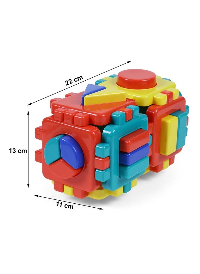 Shooting Star Geometrical Genious Interlocking Blocks Early Learning Educational Toy for Kids Multicolor 2Y+
