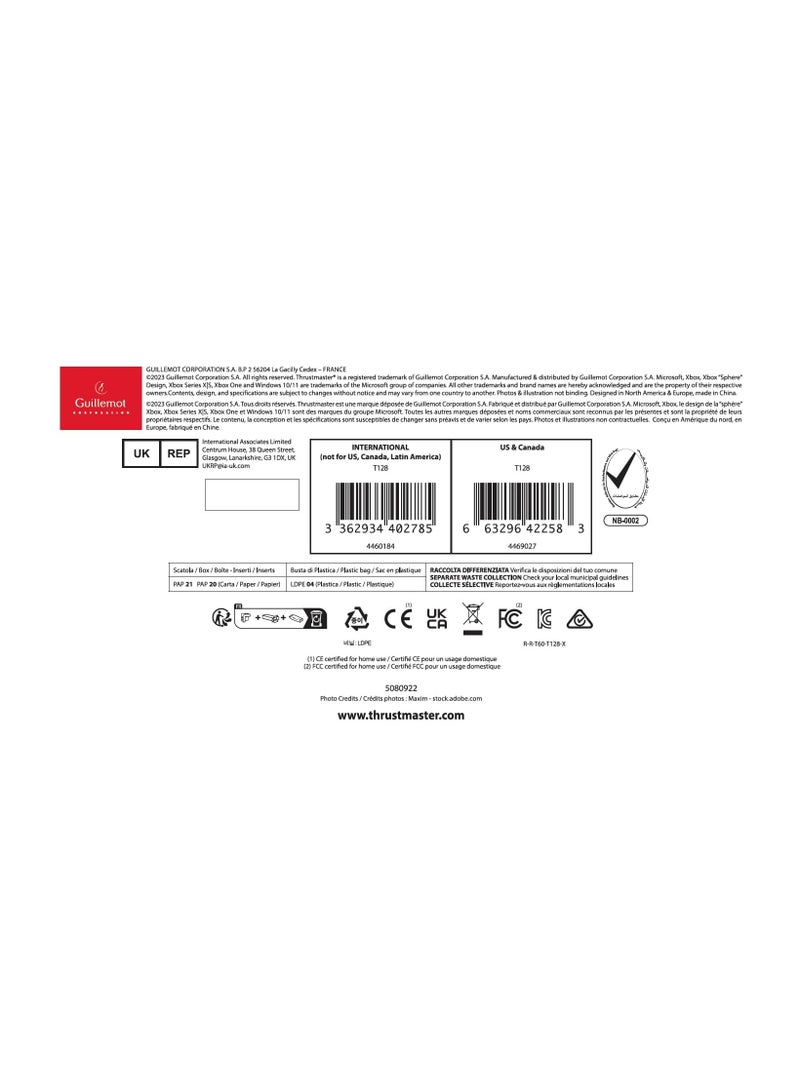 Thrustmaster T128 SimTask Pack – Essential Accessories for T128 Racing Wheel, Compatible with Xbox Series X|S, Xbox One, and PC