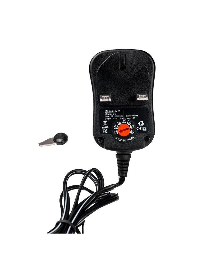 adapter 30W - MASO AC/DC 3V4.5V6V7.5V9V12V Power Supply Adapter Charger Travel Transformer UK Plug