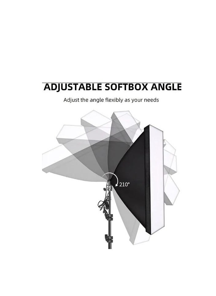 Promage PM-L60 60x60 LED Light Bulb with Softbox Kit – Portable Studio Lighting Set for Photography and Video