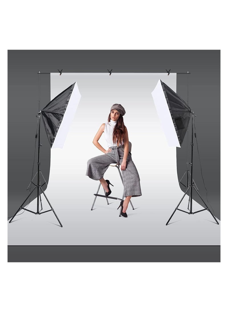 Promage PM-L60 60x60 LED Light Bulb with Softbox Kit – Portable Studio Lighting Set for Photography and Video