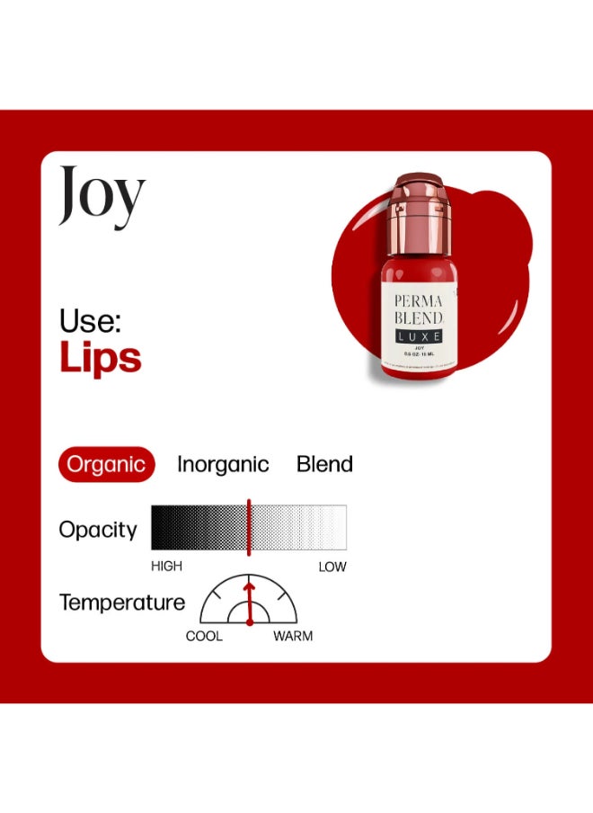 Luxe Lip Pigment – Joy 15Ml Long-Lasting, Waterproof, Vegan Pmu Pigment