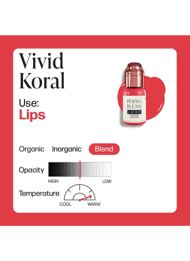 Luxe Lip Pigments Vivid Koral 15Ml Lxvk1/2-S