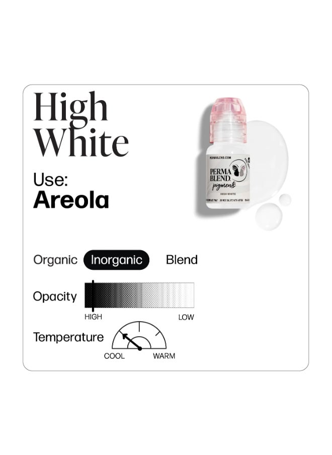 Areola Pigment – High White 15Ml Pbmahw1/2