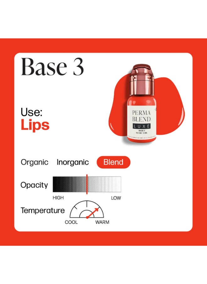 Luxe Lip Pigment – Base-3 15Ml Vegan Pmu Pigment Lxcb31/2-S