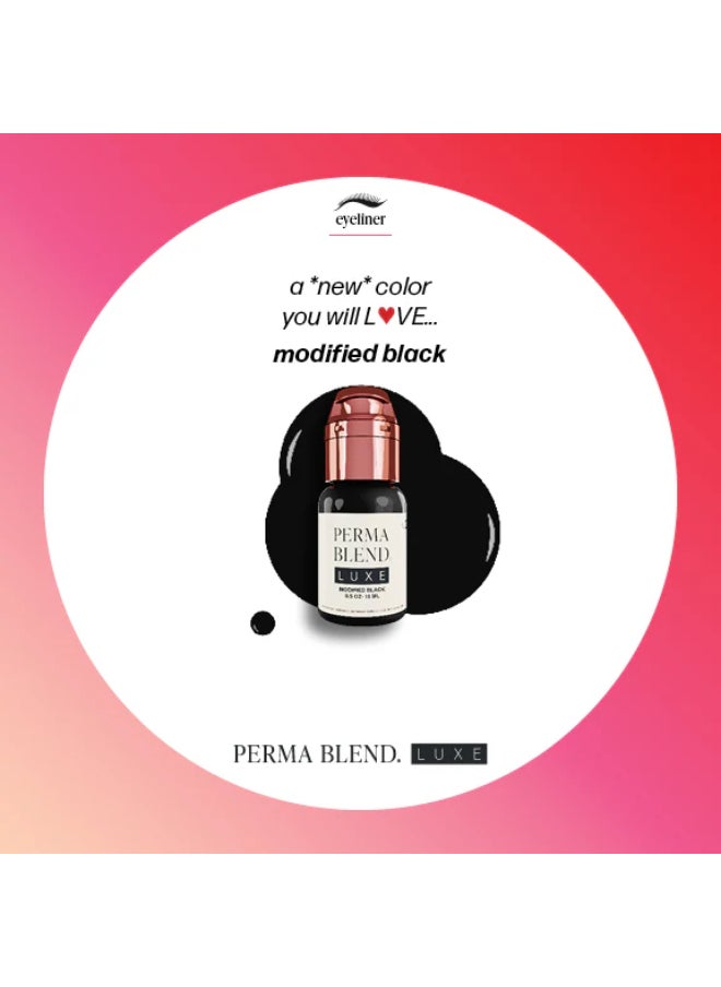 Luxe Eyeliner Pigment Modified Black 15Ml Vegan, And Long-Lasting Lxmb1/2-S