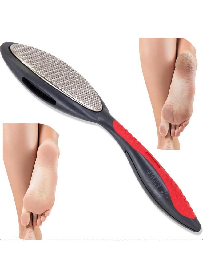Made in Germany Double Sided Metal Foot File - Stainless Steel Feet Callus Remover - Feet Scrubber Dead Skin - Heel Scraper Cracked Heels Repair Professional Foot Rasp.