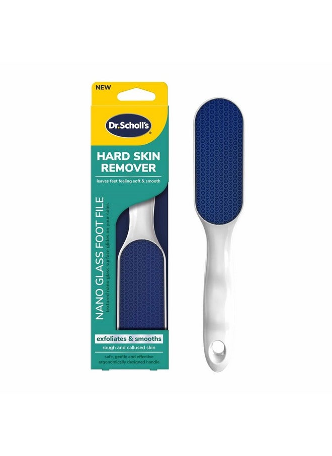 Dr. Scholl's Hard Skin Remover Nano Glass Foot File - Foot Callus Remover, Durable Foot Scrubber, Dead Skin Remover, Hygienic Pedicure Tool, Long Lasting Foot Buffer, Soft Smooth Feet