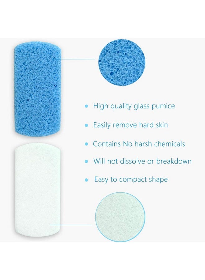 Maryton Glass Pumice Stone for Feet, Callus Remover and Foot Scrubber & Pedicure Exfoliator Tool Pack of 2