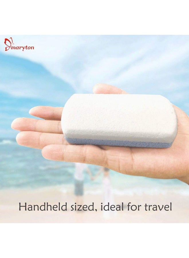 Maryton Glass Pumice Stone for Feet, Callus Remover and Foot Scrubber & Pedicure Exfoliator Tool Pack of 2