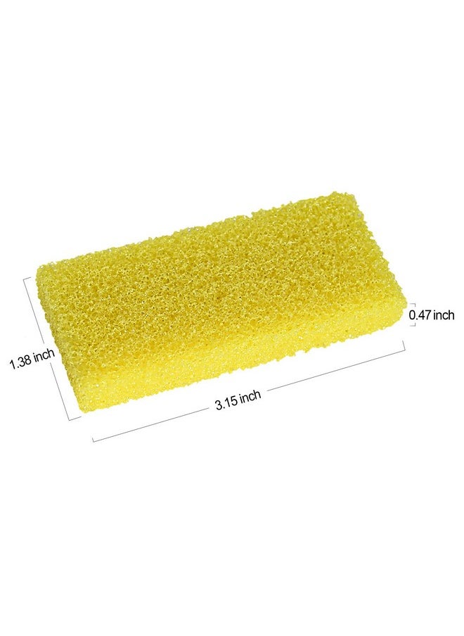 Disposable Foot Scrubber Sponge Pads Pedicure Pumice Stone for Feet Callus Remover Medium Coarse Yellow 40Pcs