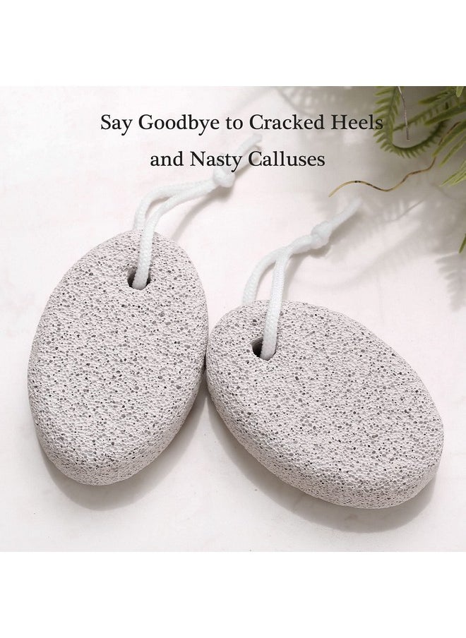 2PCS Natural Pumice Stone for Feet, HOOMBOOM Lava Pedicure Tools Hard Skin Callus Remover for Men/Women Feet and Hands - Natural Foot File Exfoliation to Remove Dead Skin