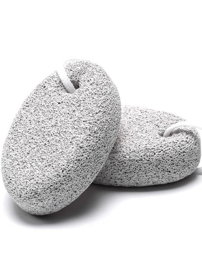 2PCS Natural Pumice Stone for Feet, HOOMBOOM Lava Pedicure Tools Hard Skin Callus Remover for Men/Women Feet and Hands - Natural Foot File Exfoliation to Remove Dead Skin