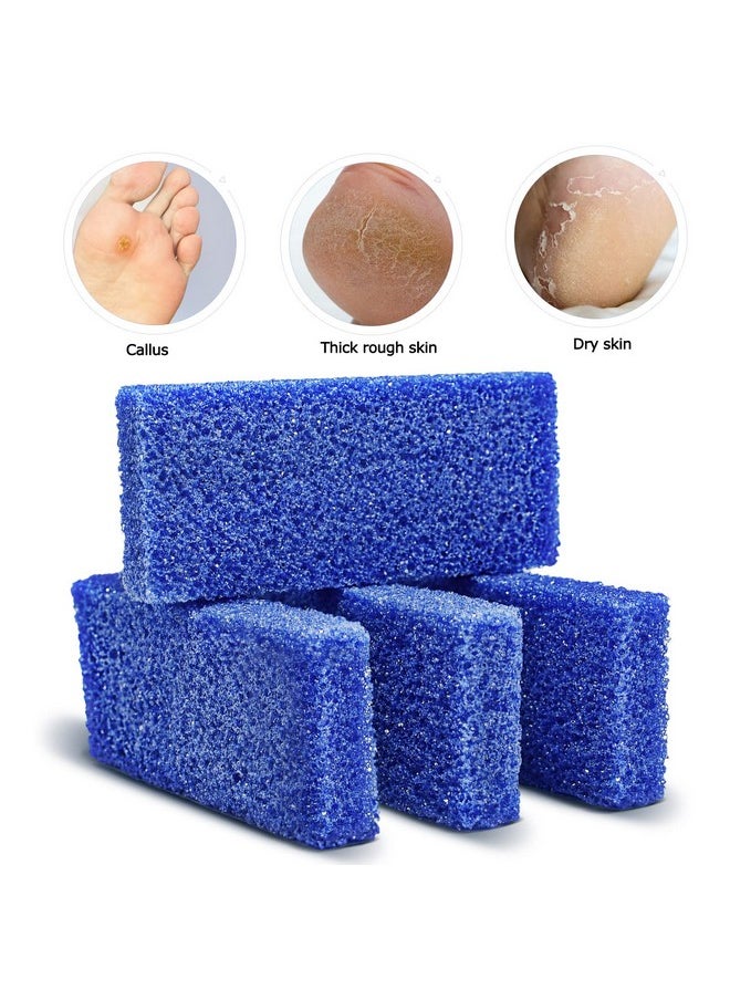 Disposable Foot Scrubber Sponge Pads Pedicure Pumice Stone for Feet Callus Remover Coarse Blue 40Pcs