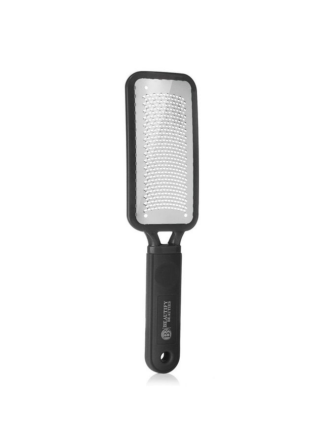 Foot File Callus Remover Colossal Foot Rasp by Beautify Beauties, Best Foot Scrubber for Dry Feet, Exfoliates, Removes Hard Skin, Leaves Feet Smooth and Soft (Black)