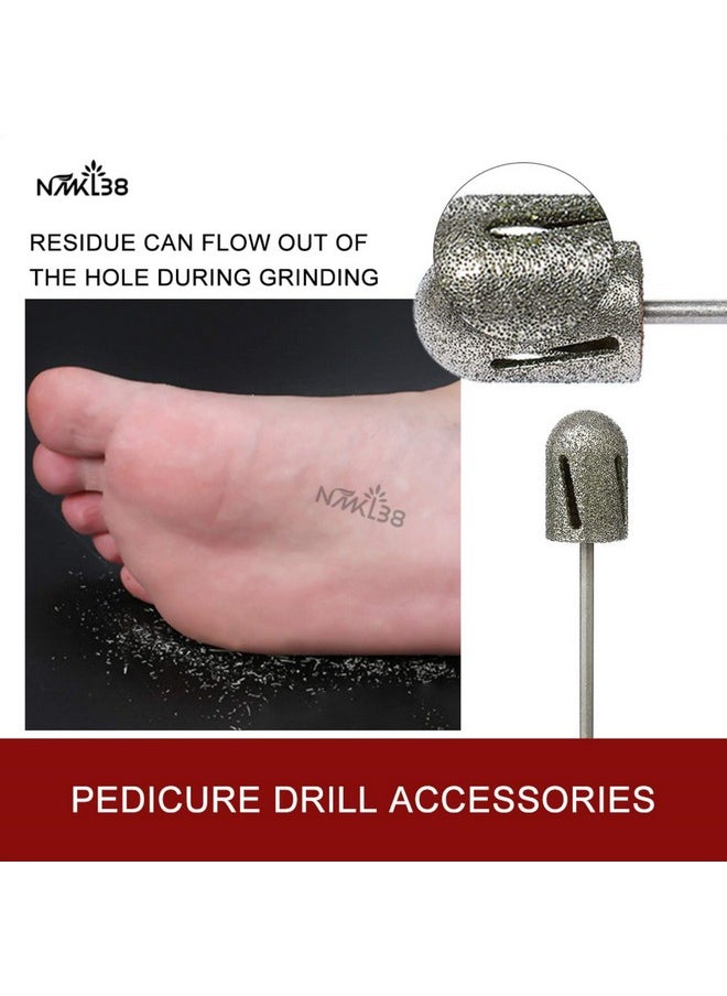 NMKL38 Diamond Pedicure Cone Bit for Cracked Skin Corns Callus Removal, Feet Filing Tool 3/32