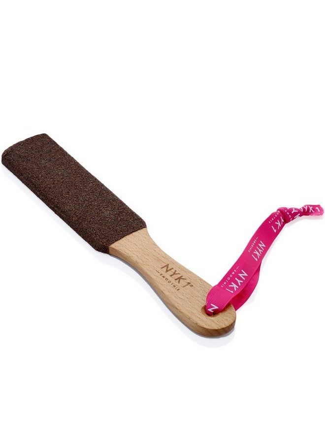 NYK1 Smoothie Foot File Natural Curved Wood, Eliminates Dry Scratchy Hardened Dead Skin Instantly, Pedi File Foot Tool for Perfectly Soft Velvety Smooth Pedicure Finish Great Gift or Add on Item