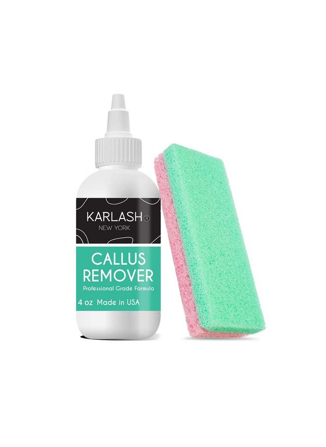 Professional Best Callus Remover Gel for Feet and Foot Pumice Stone Scrubber Kit Remove Hard Skins Heels and Tough Callouses from feet Quickly and Effortless 4 oz (1 Bottle)