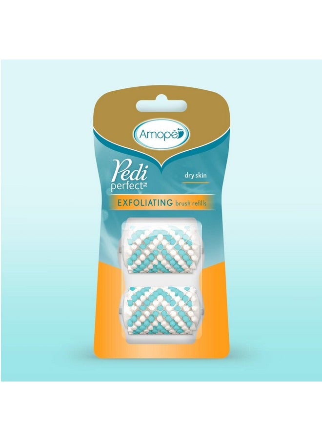 Amope Amope Pedi Perfect Electronic Foot File exfoliating Brush Refills (2 Refills), for The Perfect Pedic, 8 Count