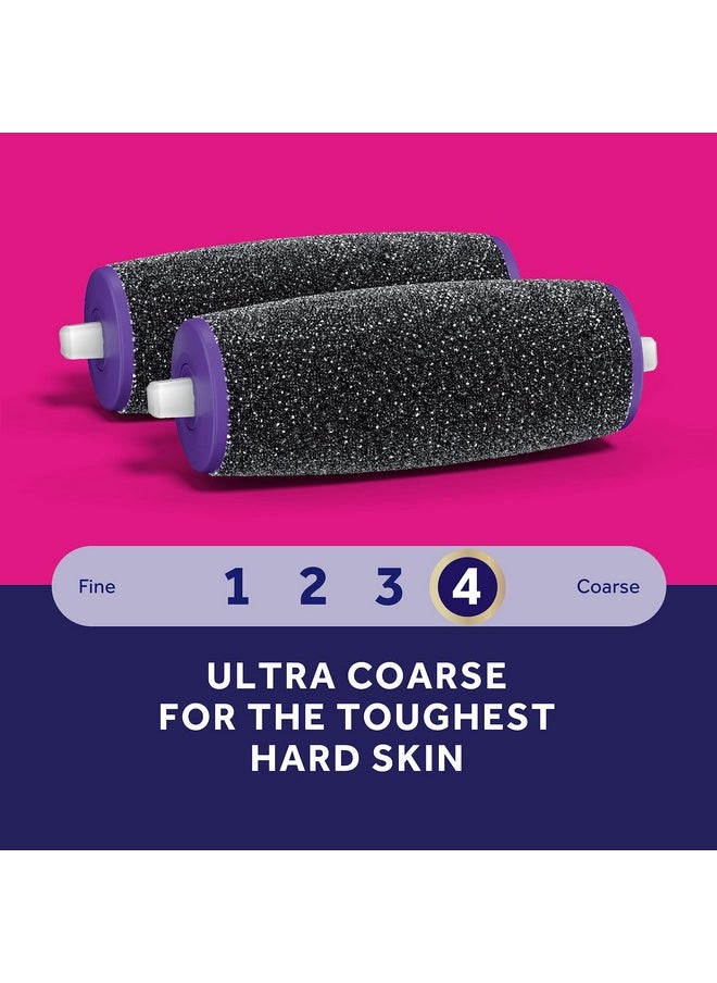 Amope Pedi Perfect Electronic Foot File Refills - Ultra Coarse, Removes Hard and Dead Skin - 2 Count