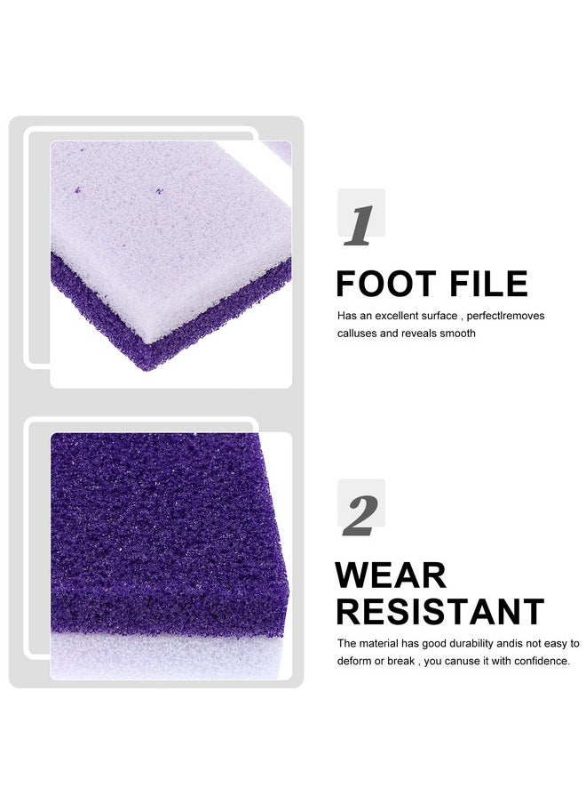 2pcs Foot Care Exfoliator Pedicure Tool Foot Pumice Stone Block Remover Scrubber Dead Hard Skin Remover Cleaner remover for feet(Purple)