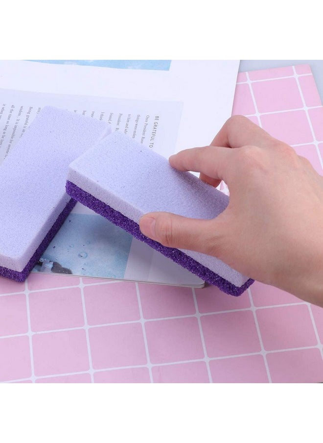 2pcs Foot Care Exfoliator Pedicure Tool Foot Pumice Stone Block Remover Scrubber Dead Hard Skin Remover Cleaner remover for feet(Purple)