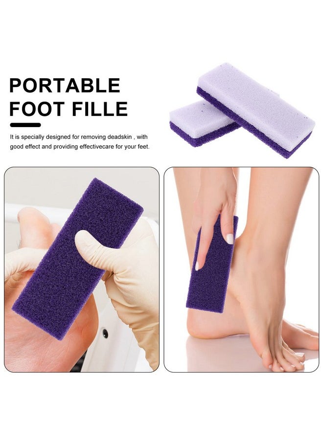 2pcs Foot Care Exfoliator Pedicure Tool Foot Pumice Stone Block Remover Scrubber Dead Hard Skin Remover Cleaner remover for feet(Purple)